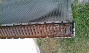 Clogged radiator 